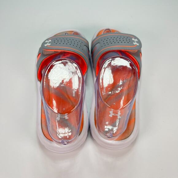 Under Armour Ignite Edge VIII Slide Orange Sandals 1287312-102 Women's Size 6 - Picture 7 of 10
